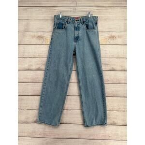 Empyre Relax Straight Leg Jeans Mens 32 Blue Light Wash Denim